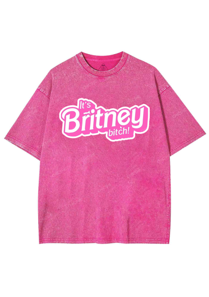 It's Britney Bixch Y2K Washed Tee Chicshe