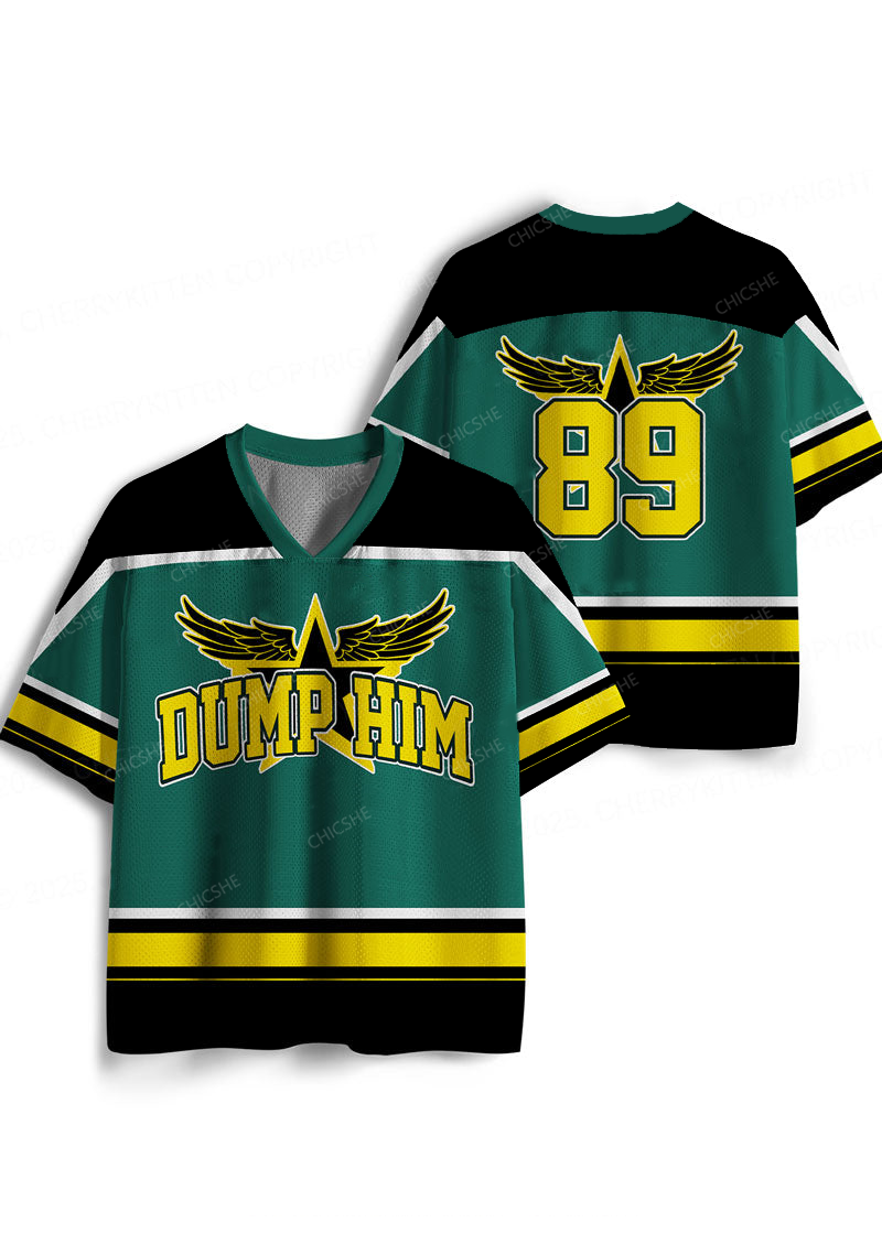 Custom Green Dump Him Y2K Sport Jersey Shirts Chicshe