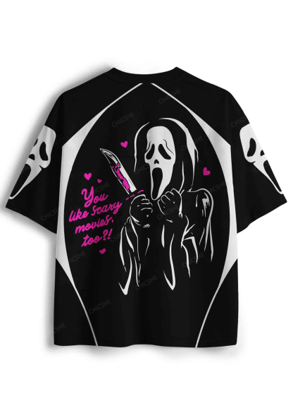 Halloween Custom Like Scary Movie Y2K Sport Jersey Shirts Chicshe