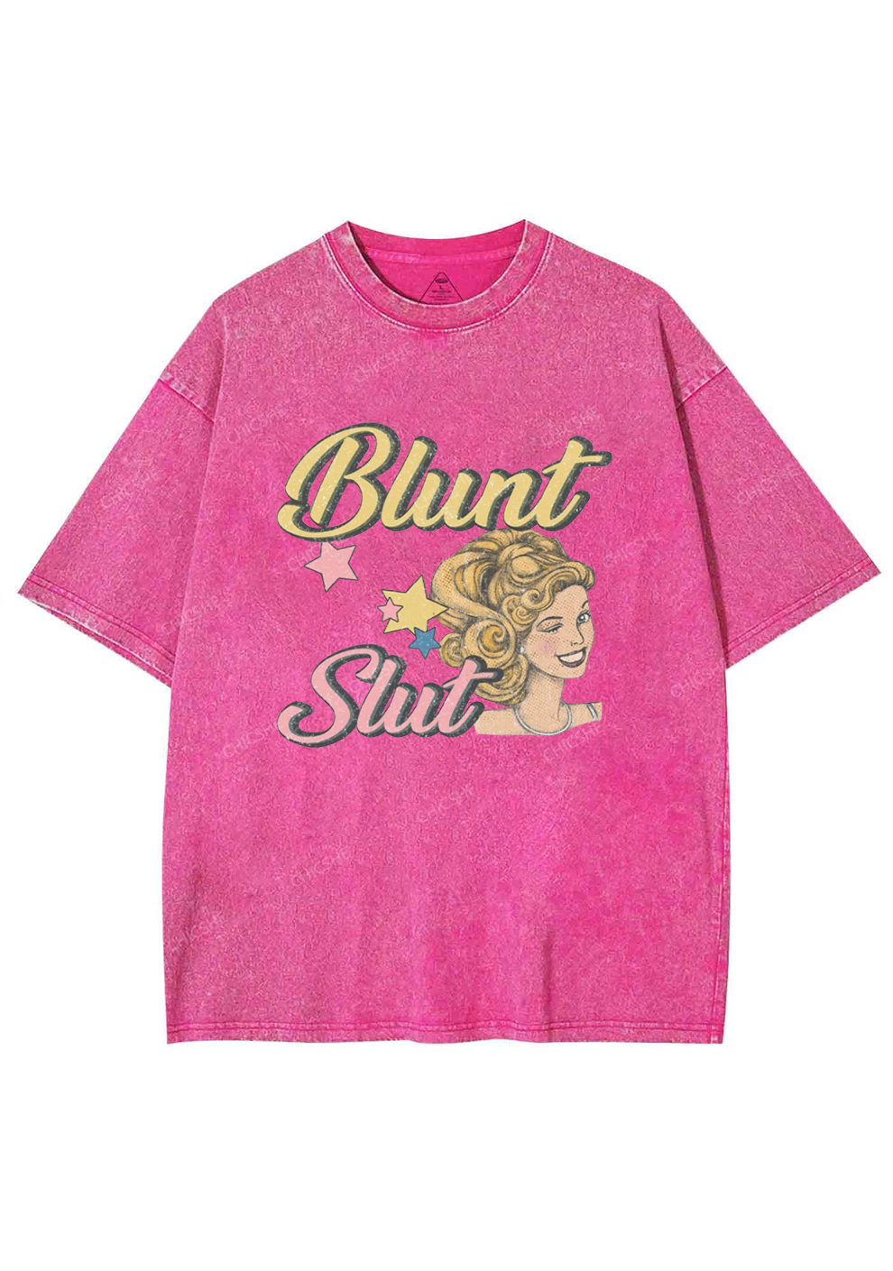 Blunt Slxt Y2K Washed Tee Chicshe