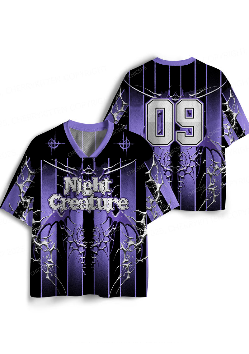 Custom Halloween Night Creature Y2K Sport Jersey Shirts Chicshe