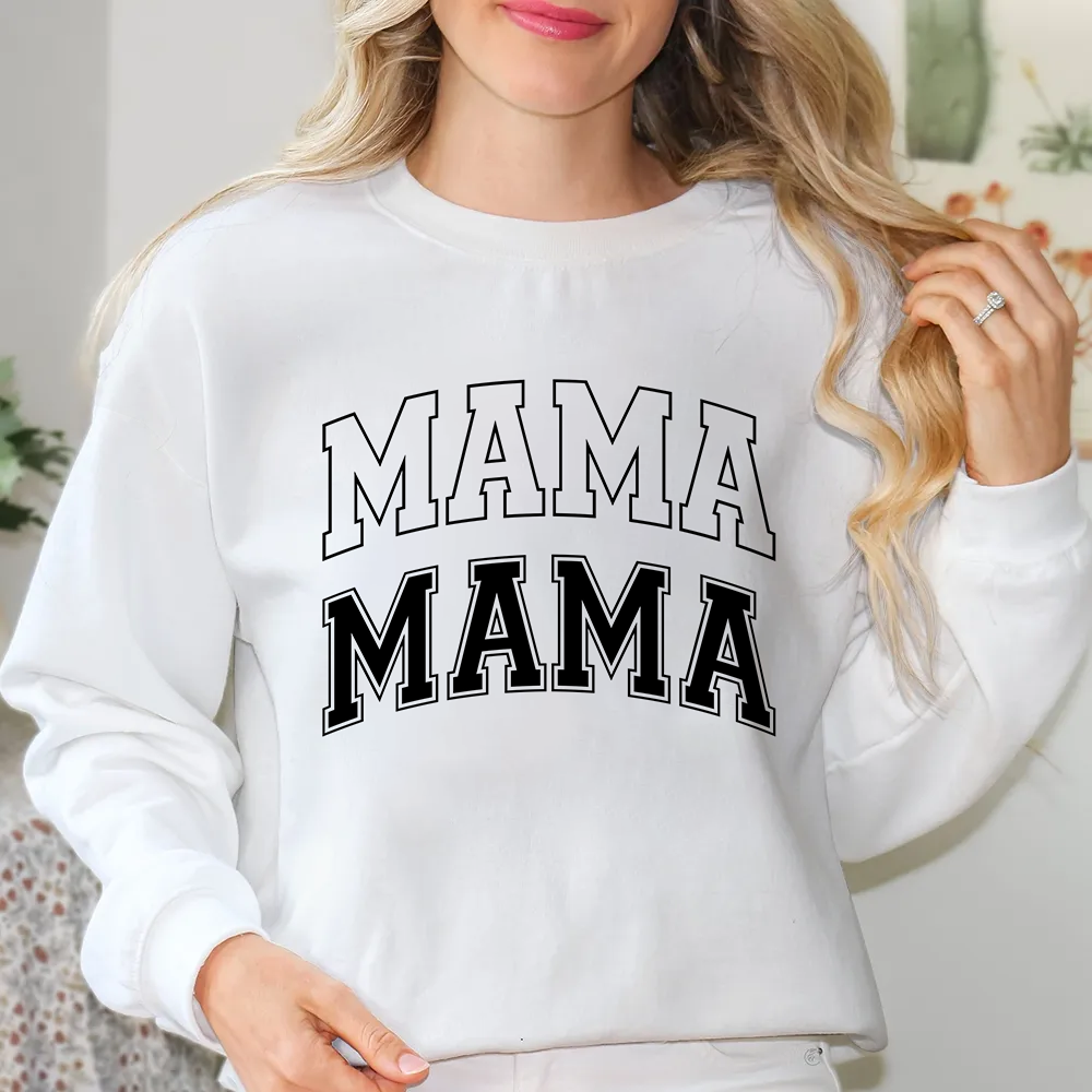 Mama Black And White Sweatshirt