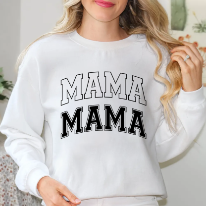 Mama Black And White Sweatshirt