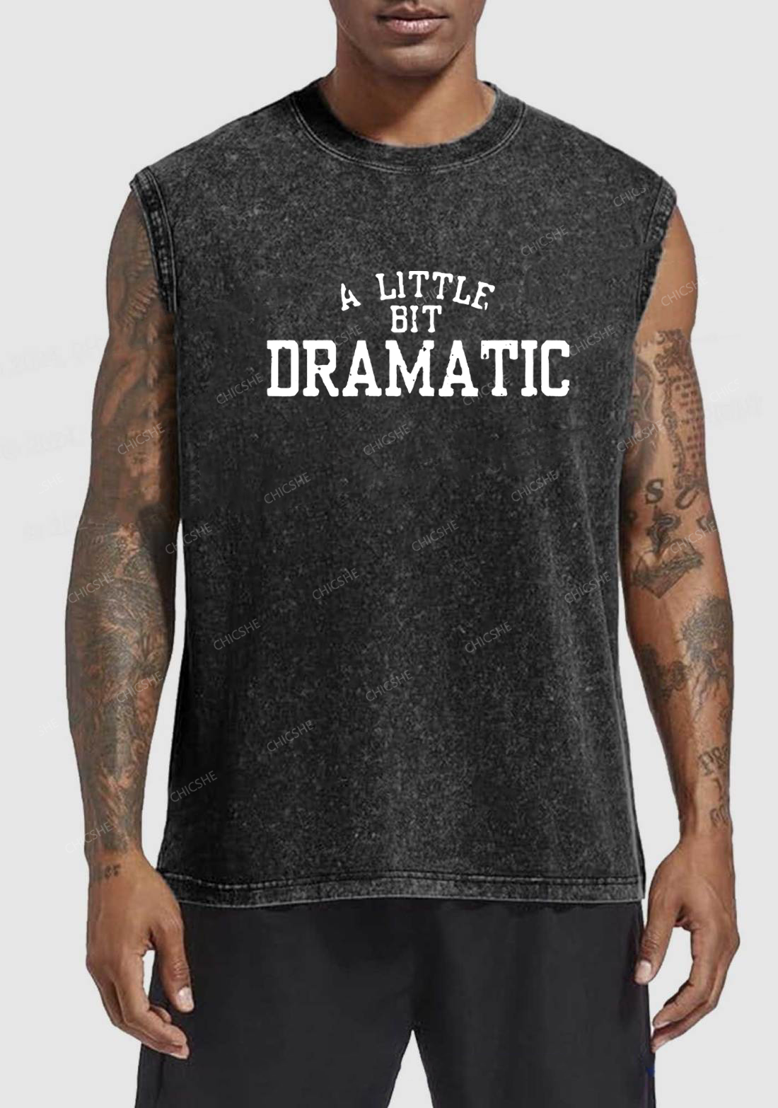 A Little Bit Dramatic Y2K Washed Tank Chicshe
