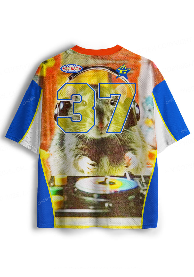 Custom DJ Rat Duck Y2K Sport Jersey Shirts Chicshe