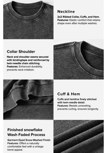 Chicshe Feeing Lucky Y2K Washed Sweatshirts 