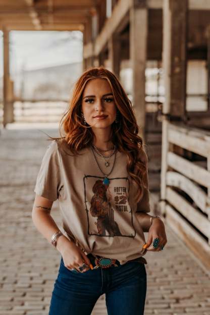 $2 Pistol Graphic Tee Cowgirl Tee