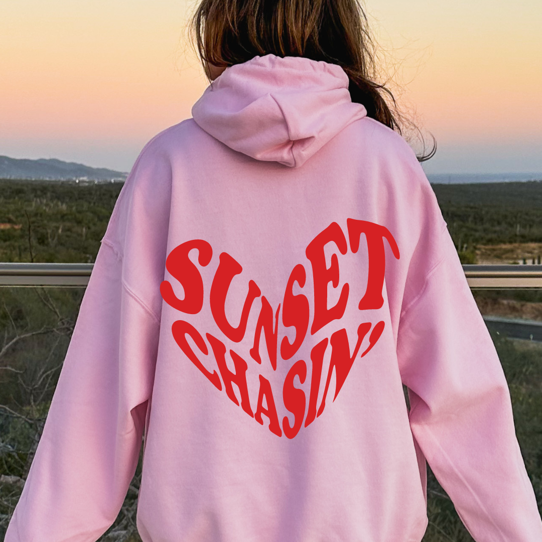 Sunset Chasin Heart Hoodie