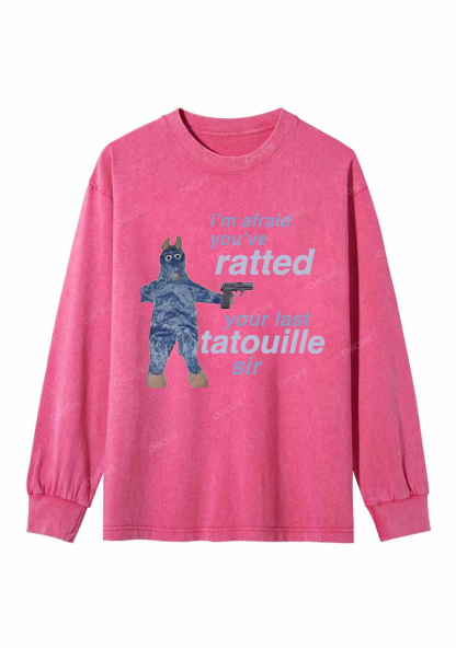 Ratted Last Tatouille Y2K Washed Long Sleeves Chicshe