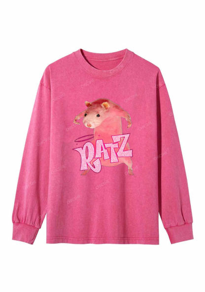 Pink Ratz Y2K Washed Long Sleeves Chicshe