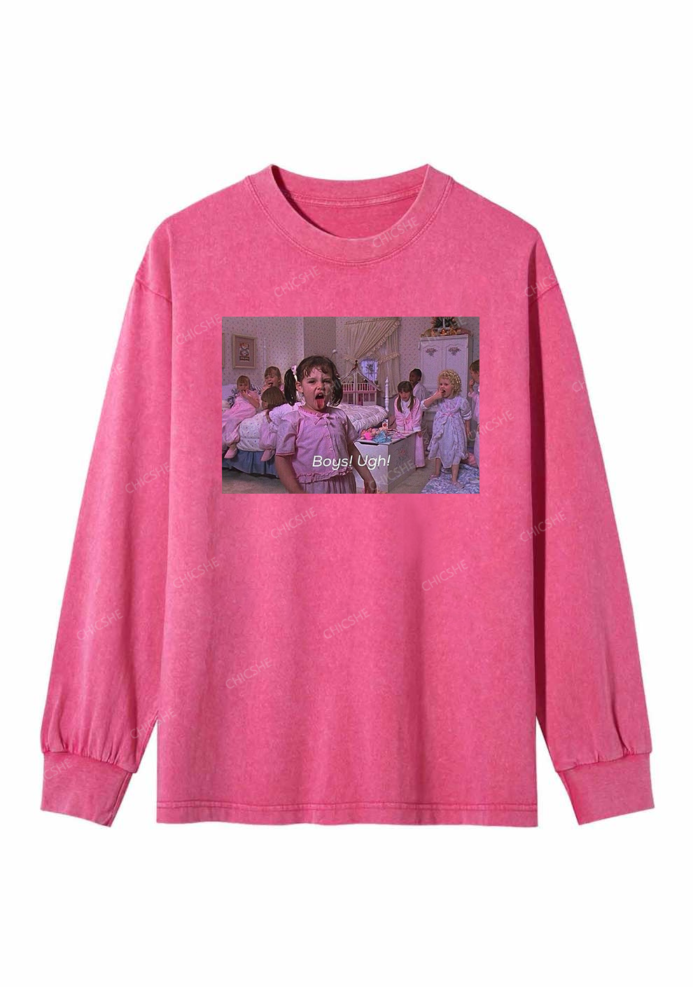 Boys Ugh Y2K Washed Long Sleeves Chicshe