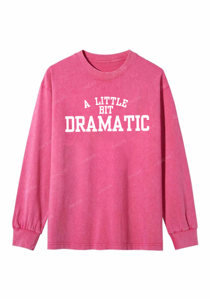 A Little Bit Dramatic Y2K Washed Long Sleeves Chicshe