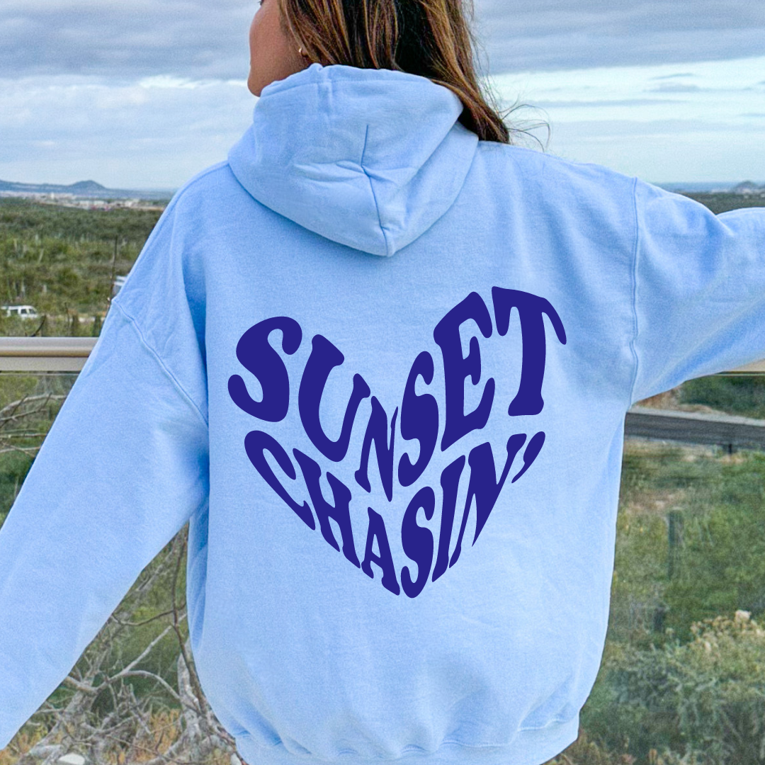 Sunset Chasin Heart Hoodie