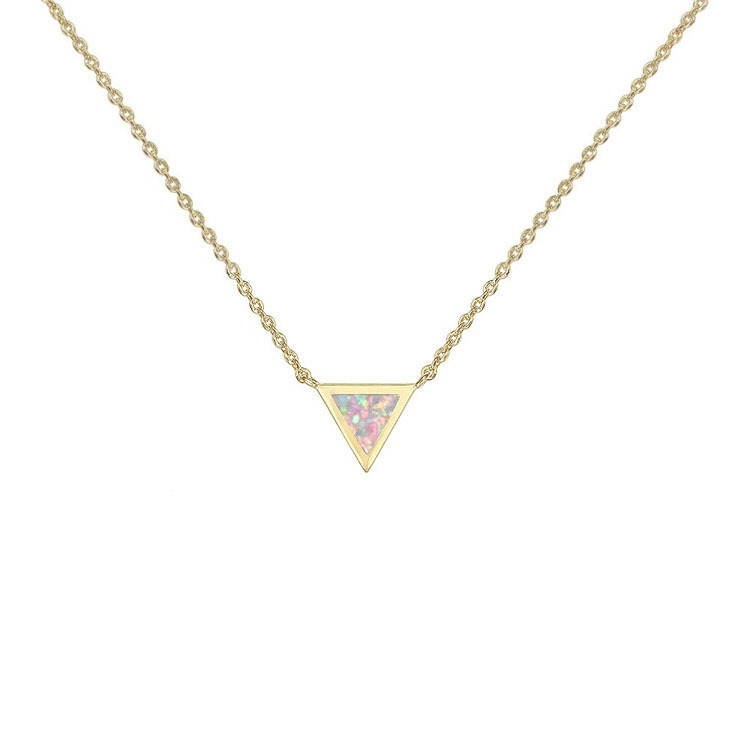 Ladies Opalite Necklace Collarbone Chain