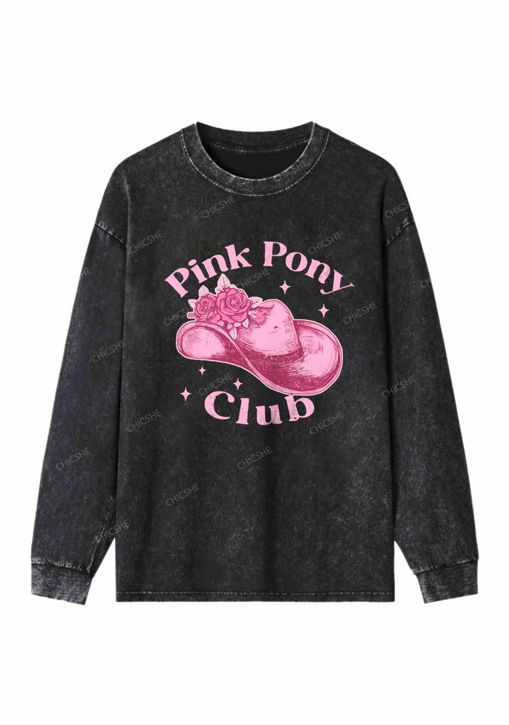 Pink Pony Club Y2K Washed Long Sleeves Chicshe