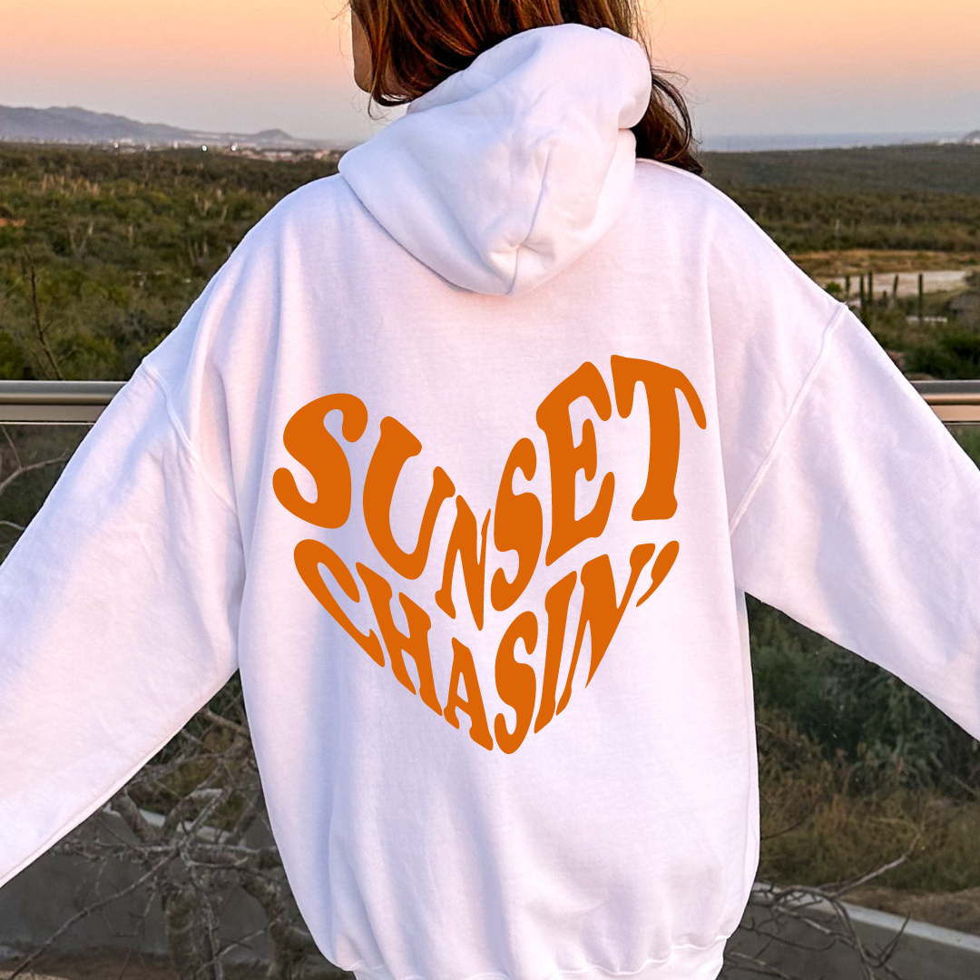 Sunset Chasin Heart Hoodie