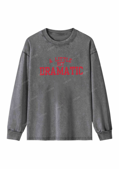 A Little Bit Dramatic Y2K Washed Long Sleeves Chicshe
