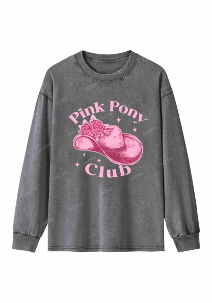 Pink Pony Club Y2K Washed Long Sleeves Chicshe