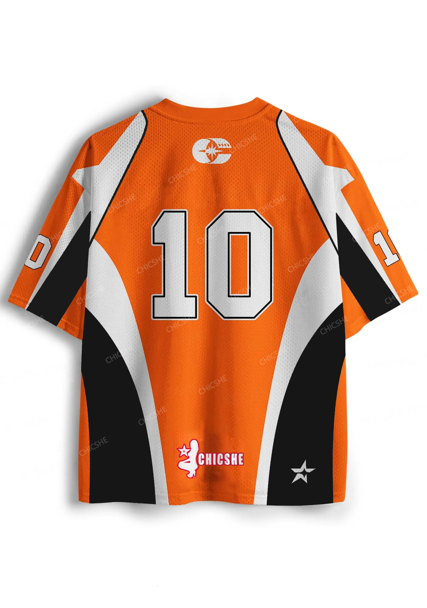 Custom Orange Choke Me Y2K Sport Jersey Shirts Chicshe