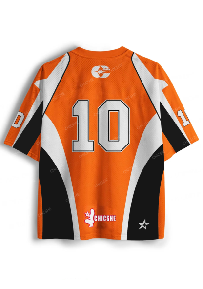 Custom Orange Choke Me Y2K Sport Jersey Shirts Chicshe