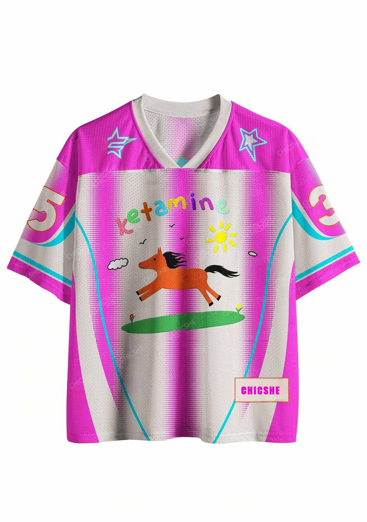 Custom Orange Pony Y2K Sport Jersey Shirts Chicshe