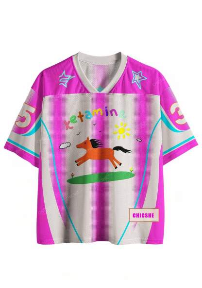 Custom Orange Pony Y2K Sport Jersey Shirts Chicshe