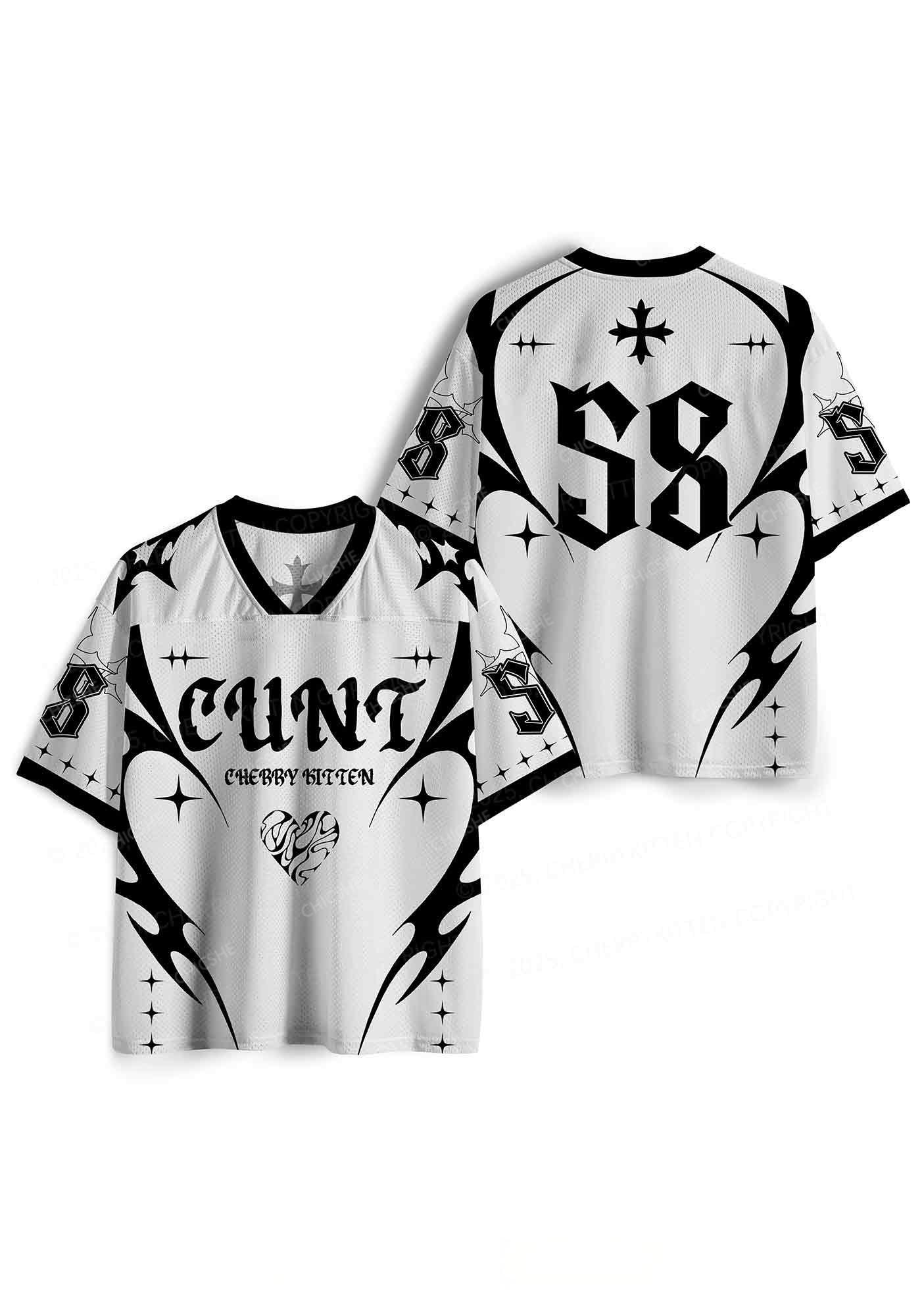 Custom White Cxxt Y2K Sport Jersey Shirts Chicshe