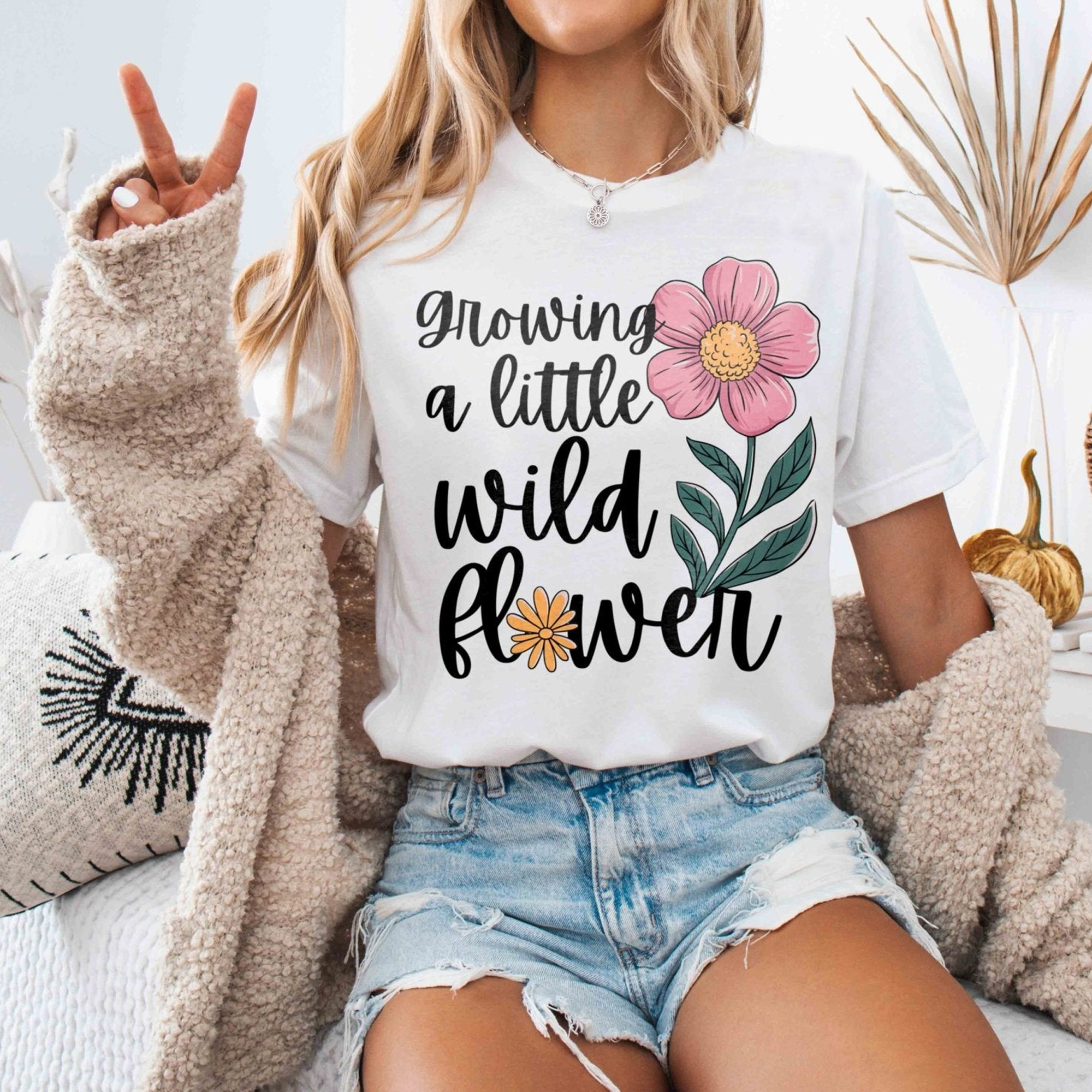 Classic Growing A Little Wild Flower Shirt