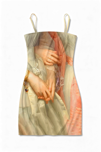 Good Friends Pride Y2K Print Slip Dress Chicshe