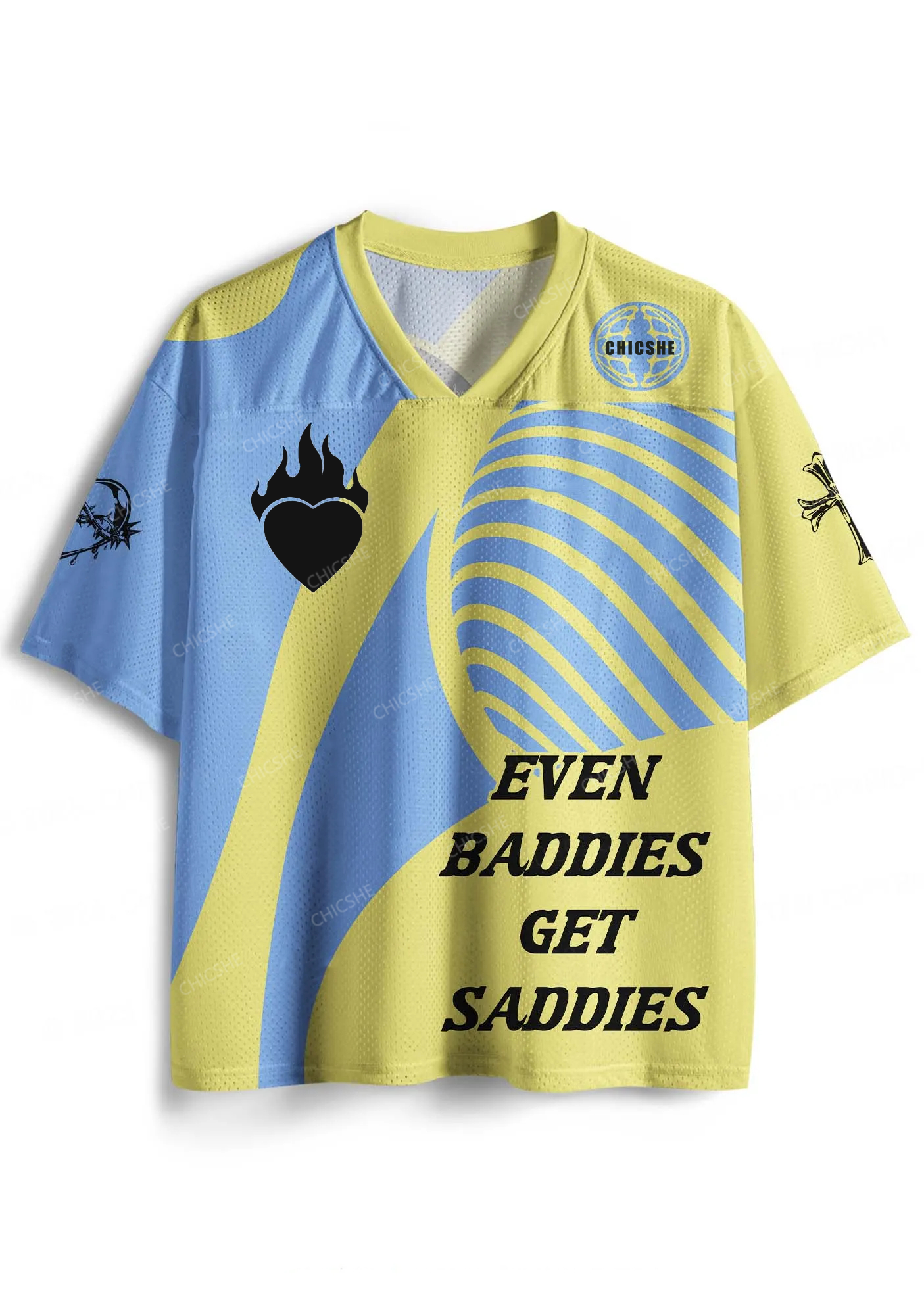 Custom Baddies Get Saddies Y2K Sport Jersey Shirts Chicshe