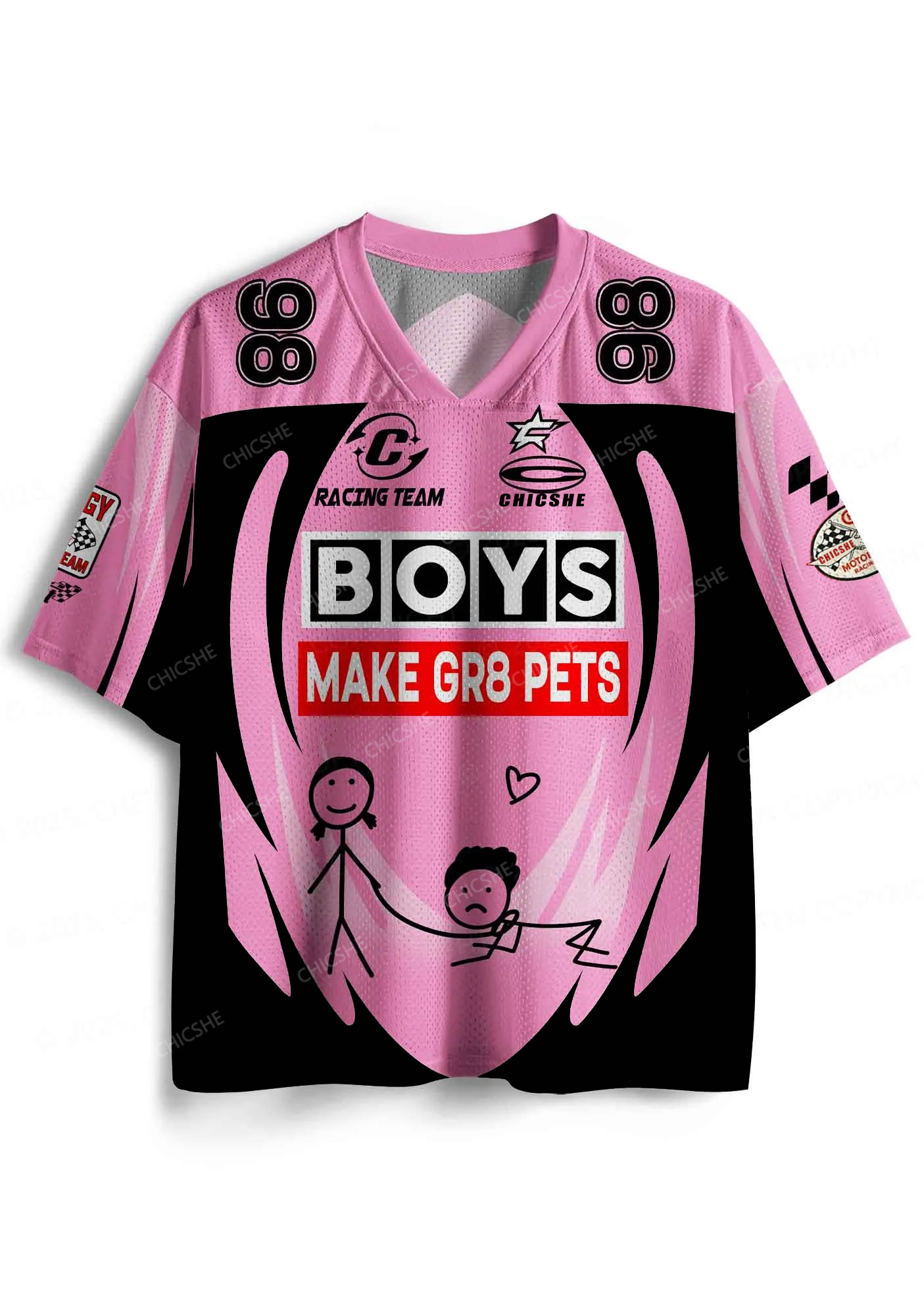 Custom Boys Make Gr8 Pets Y2K Sport Jersey Shirts Cherrykitten