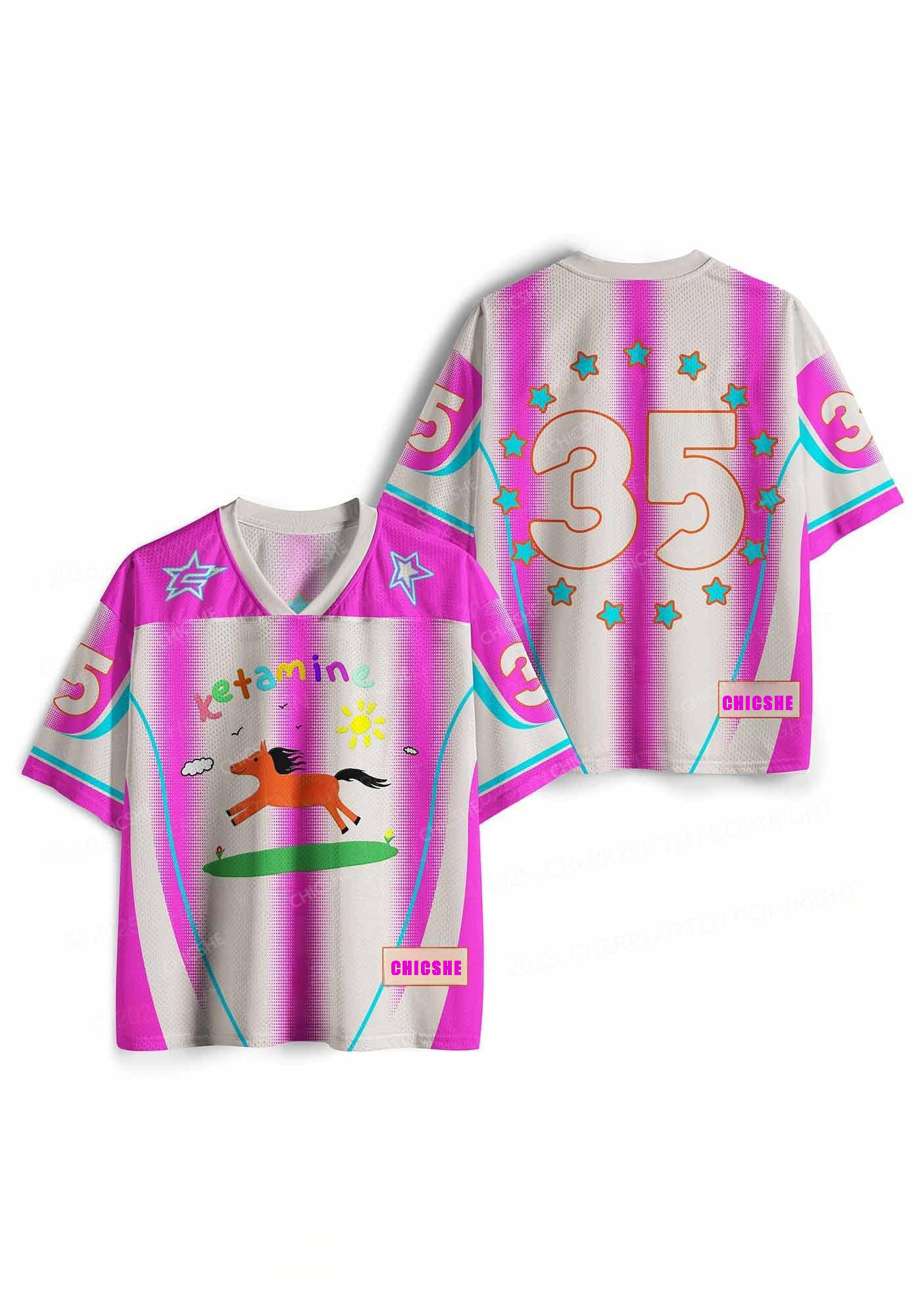 Custom Orange Pony Y2K Sport Jersey Shirts Chicshe