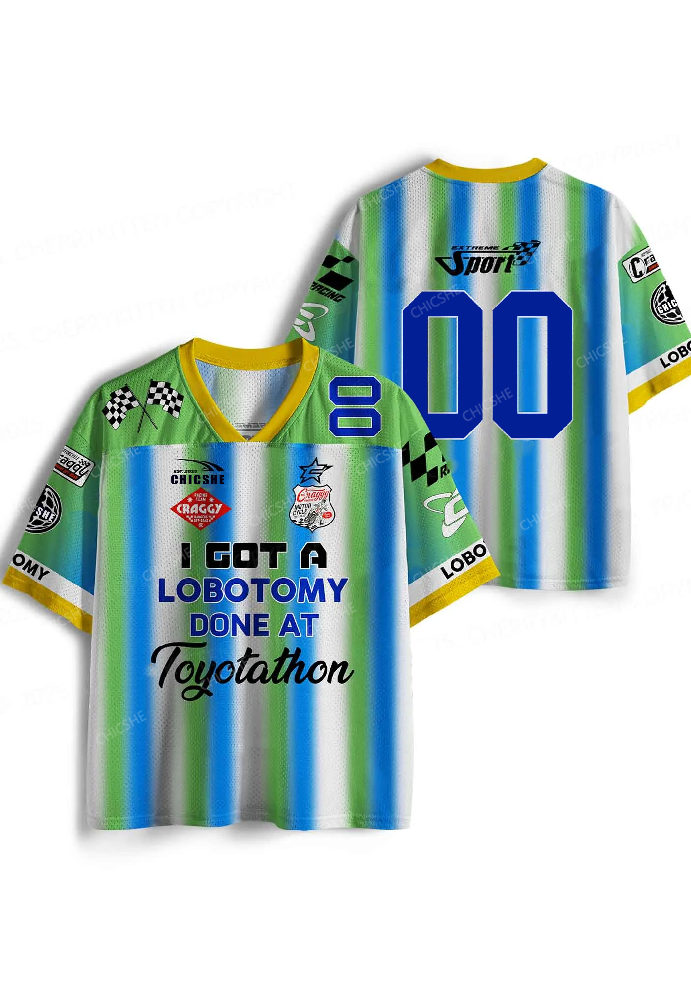 Custom Lobotomy At Toyotathon Y2K Sport Jersey Shirts Chicshe
