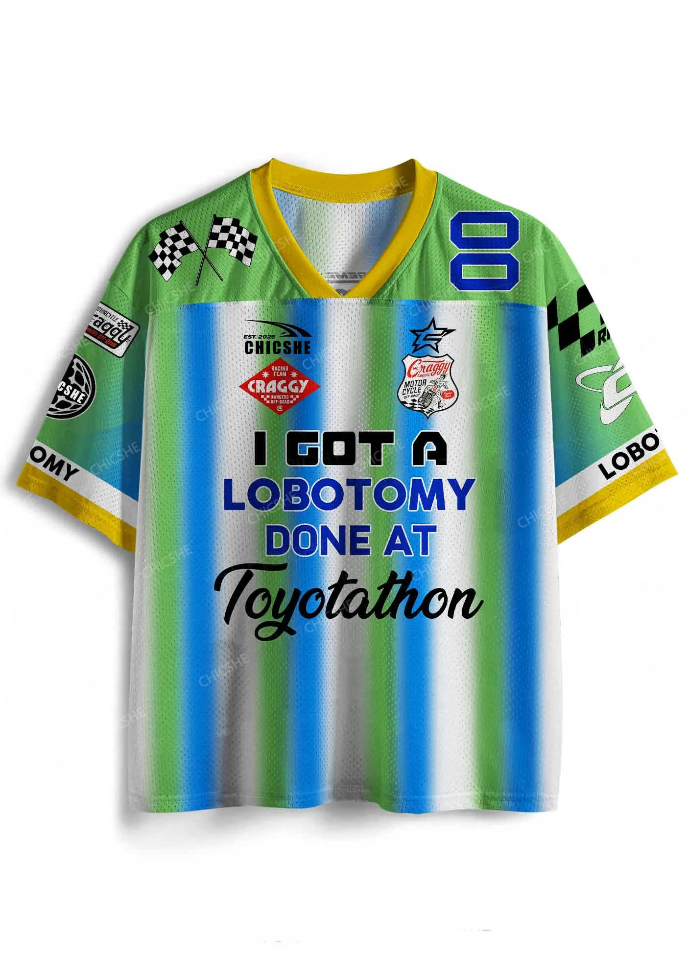Custom Lobotomy At Toyotathon Y2K Sport Jersey Shirts Cherrykitten