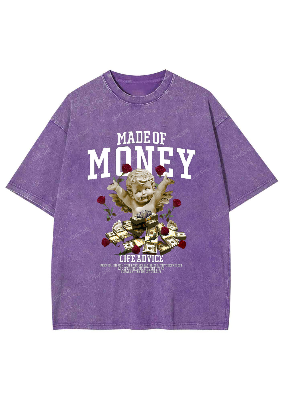 Chicshe Make Of Money Shirts Washed Tee