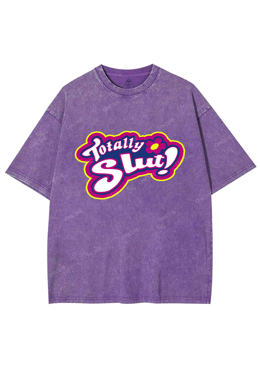 Totally Slxt Y2K Washed Tee Chicshe