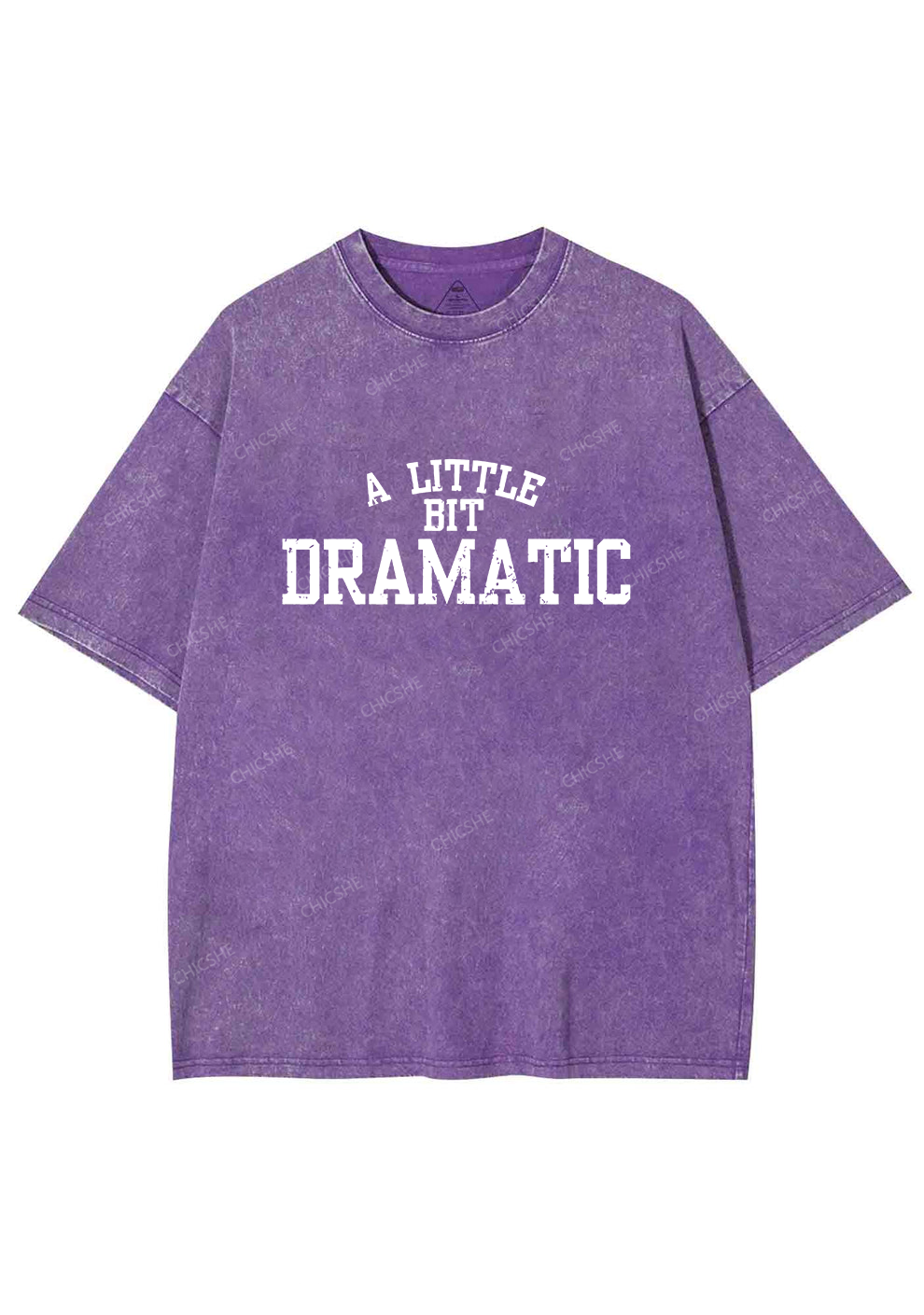 A Little Bit Dramatic Y2K Washed Tee Chicshe