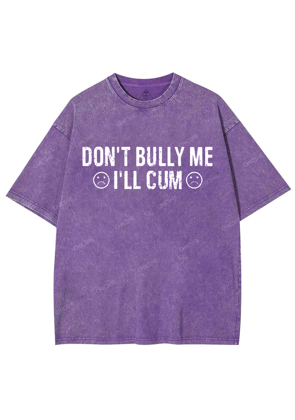 Don't Bully Me Y2K Washed Tee Chicshe