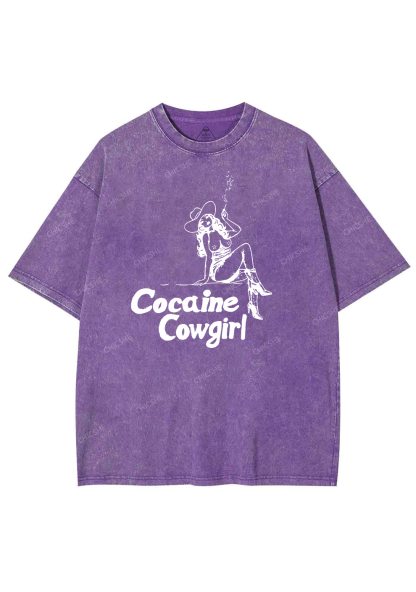 Cola Cowgirl Y2K Shirts Washed Tee Chicshe
