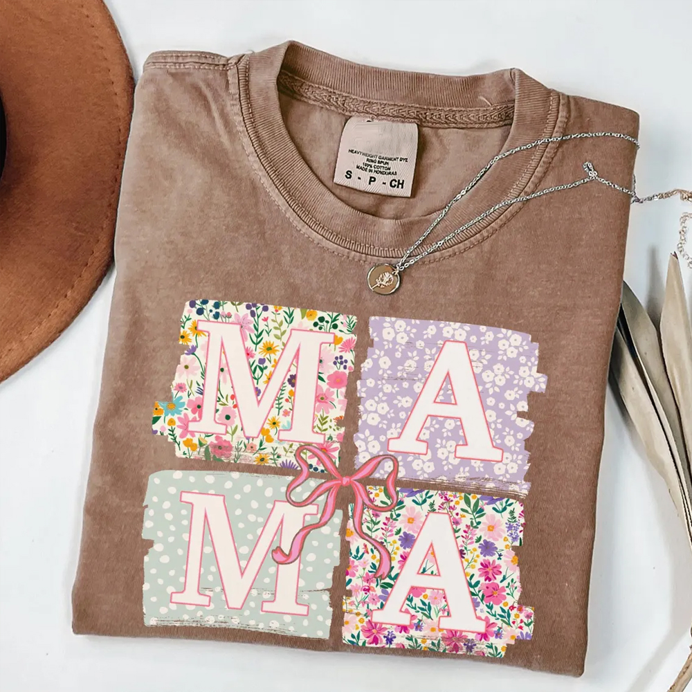 Comfort Color Mama Printed Tee