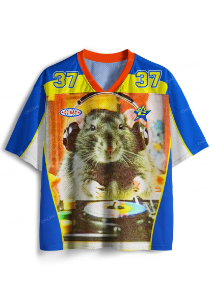 Custom DJ Rat Duck Y2K Sport Jersey Shirts Chicshe