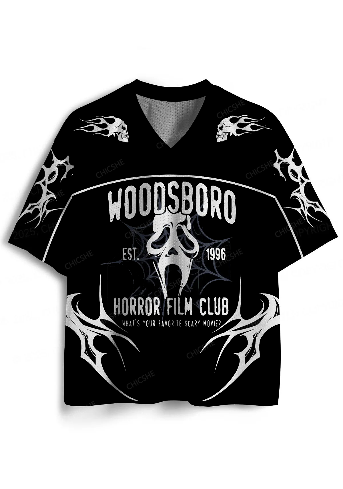 Custom Halloween Horror Film Club Y2K Sport Jersey Shirts Cherrykitten