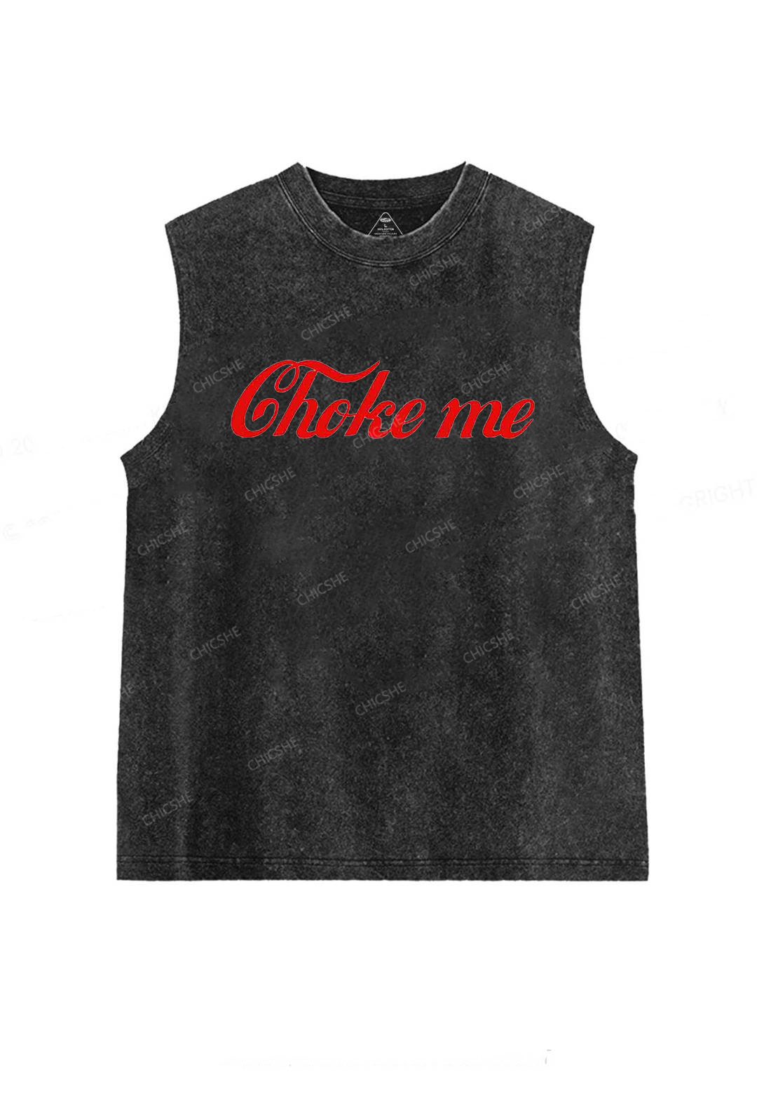 Choke Me Y2K Washed Tank Chicshe
