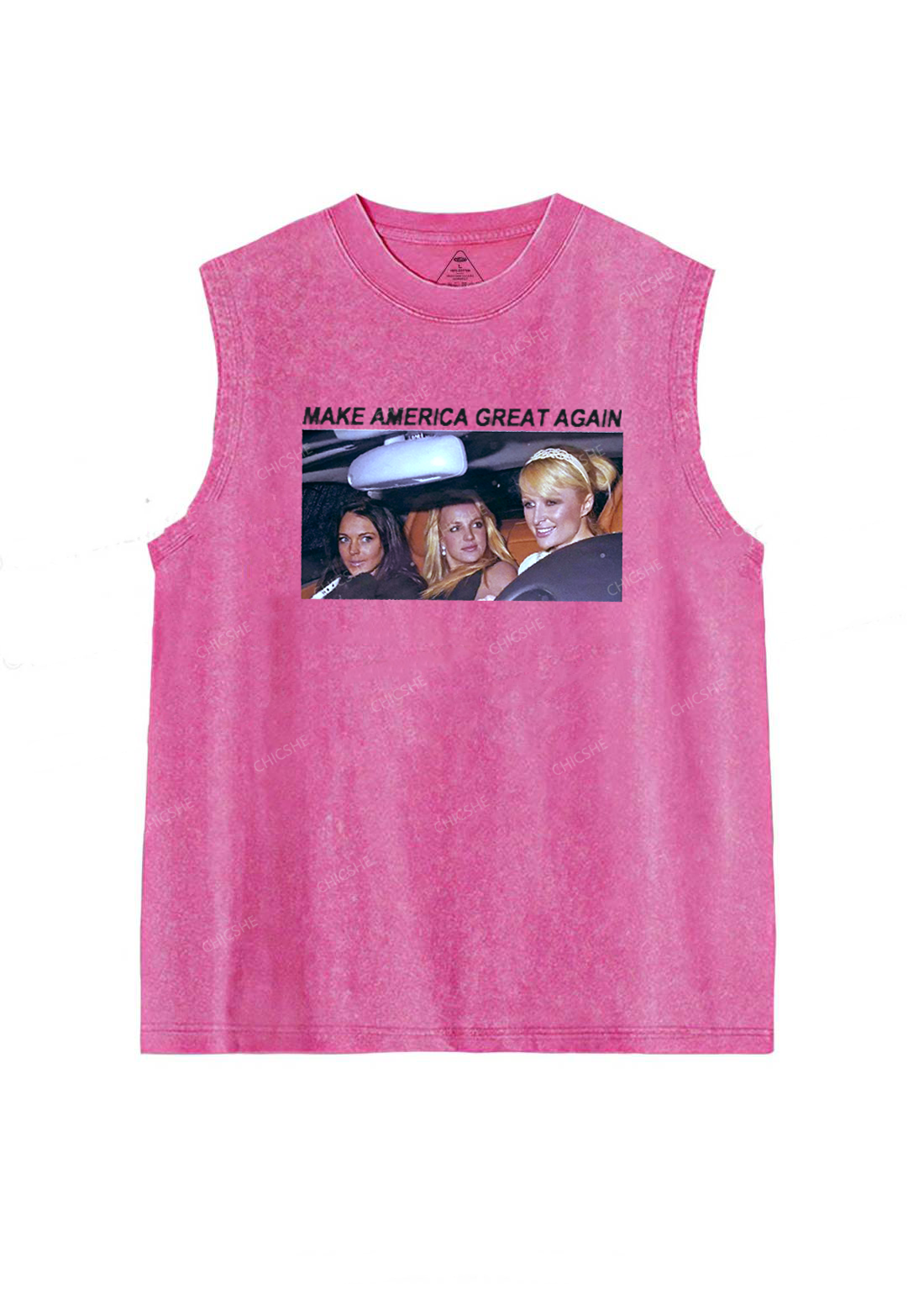 Make America Great Again Y2K Washed Tank Chicshe