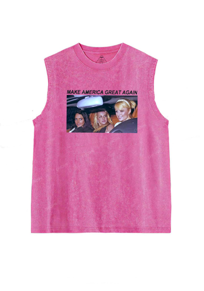 Make America Great Again Y2K Washed Tank Chicshe