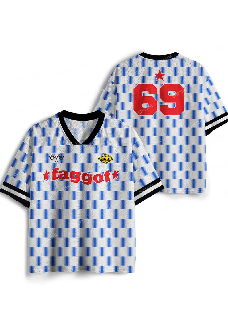 Custom Red Stars Faggot Pride Y2K Sport Jersey Shirts Chicshe