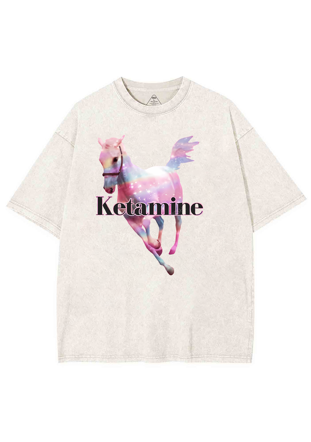 Pink Horse Y2K Washed Tee Chicshe