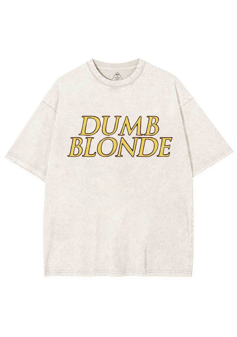 Dumb Blonde Y2K Washed Tee Chicshe