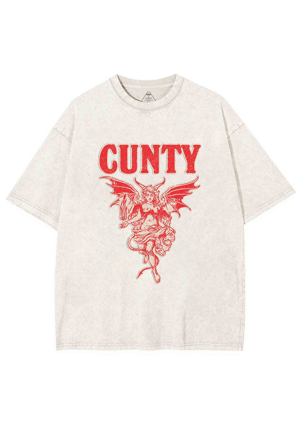 Cunty Satan Y2K Washed Tee Chicshe