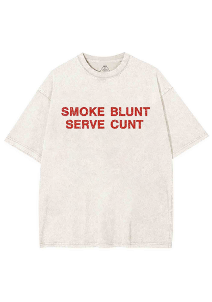 Smoke Blunt Y2K Washed Tee Chicshe
